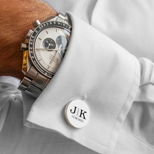 Personalized cufflinks with initials