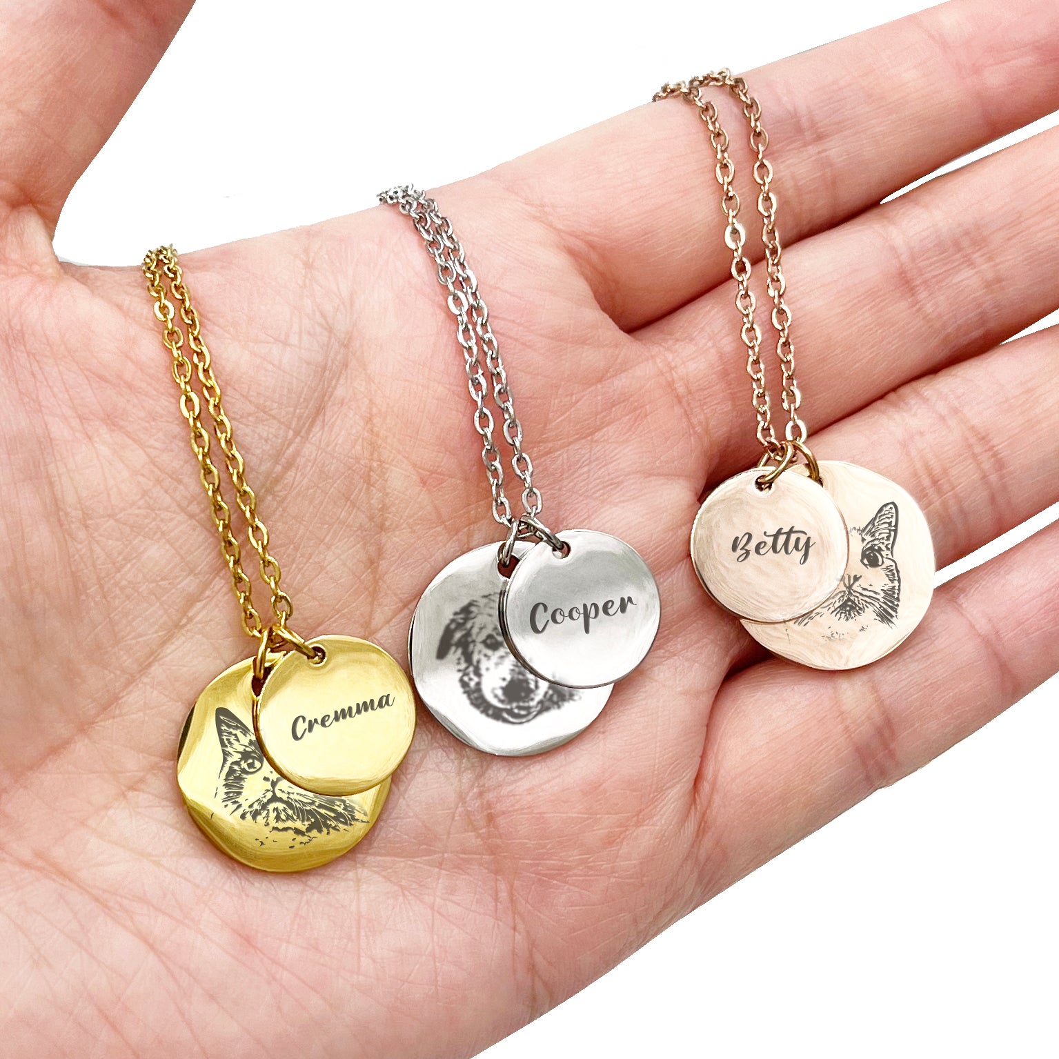 Military Style Engraved Necklace – Onememorylane